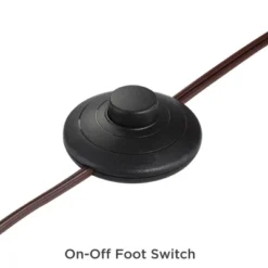 Franklin Iron Works Rustic Farmhouse Arc Floor Lamp With USB Port 60" Tall Bronze Downbridge Faux Leather Empire Shade For Living Room Reading Bedroom -Home Decor Sales GUEST a9aa8708 637b 44fe 9f8a 77c56e7dd6aa