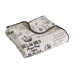 Histoire Script Quilted Throw - Levtex Home -Home Decor Sales GUEST ab0430d0 1029 4622 899a e3a0e0db2709