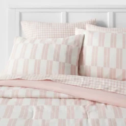 Dash Stripe Printed Microfiber Reversible Comforter & Sheets Set Ivory/Light Pink - Room Essentials™ 13 Dash Stripe Printed Microfiber Reversible Comforter & Sheets Set Ivory/Light Pink - Room Essentials™ -Home Decor Sales GUEST ac0a9151 59d8 4418 8479 375cfa7c9efe