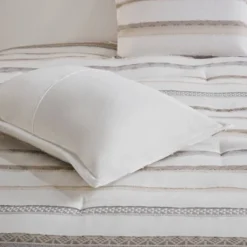 Madison Park 5pc Cove Clipped Jacquard Comforter Set White/Assorted Beiges -Home Decor Sales GUEST ac9a3a26 2761 4a94 aa0e ba22c6213b23