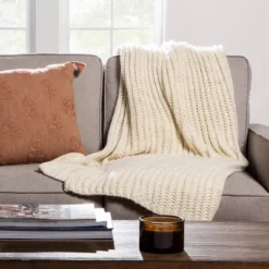 Chunky Knit Reversible Throw Blanket - Threshold™ -Home Decor Sales GUEST b04cf30c e385 47a6 b25b 6cea8b96bae5