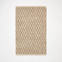 Checkered Stripe Rug Brown - Threshold™ Designed With Studio McGee -Home Decor Sales GUEST b2864ce6 6869 48dc 80bf 0c1c5704bc0f