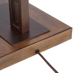 Franklin Iron Works Tahoe Rustic Industrial Downbridge Arc Floor Lamp 60" Tall Bronze Metal Faux Leather Empire Shade For Living Room Reading Bedroom -Home Decor Sales GUEST b4f5fabc 247c 4e89 9cf2 e4c00f5e86da