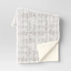Tipped Snow Leopard Faux Fur Reversible Throw Blanket - Threshold™ -Home Decor Sales GUEST c303768f cfca 4ae0 bbca c059d0efc6f0