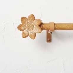 Flower Faux Wood Curtain Rod Natural Wood - Opalhouse™ Designed With Jungalow™ -Home Decor Sales GUEST c5b5a613 8f9b 4e84 9eff 5ca6e3369a7b