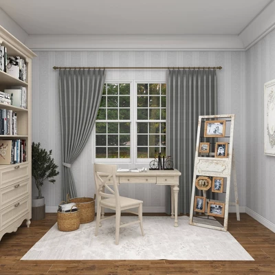 Wood 6 Slot Wall Photo Frame With Floor Stand Brown - Olivia & May 5 Wood 6 Slot Wall Photo Frame With Floor Stand Brown - Olivia & May - Image 5