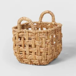 Twisted Open Checkered Weave Milk Crate Natural - Brightroom™ -Home Decor Sales GUEST c73b6fc8 7d7f 4276 bc5a 71780c6e1456
