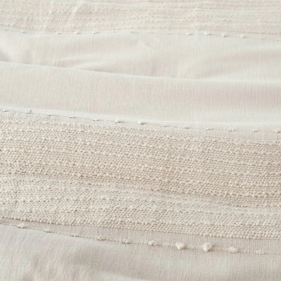 Slub Center Stripe Comforter Set - Hearth & Hand™ With Magnolia 1 Slub Center Stripe Comforter Set - Hearth & Hand™ With Magnolia