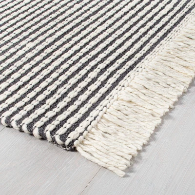 Textured Stripe Area Rug - Hearth & Hand™ With Magnolia 1 Textured Stripe Area Rug - Hearth & Hand™ With Magnolia
