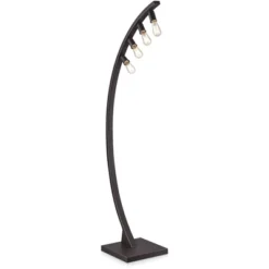 Franklin Iron Works Arcos Industrial Arc Floor Lamp 71" Tall Bronze Brown Metal Dimmable LED Decor For Living Room Reading Bedroom Office House Home -Home Decor Sales GUEST daee5594 75c5 44e8 b517 86c9716dad2e