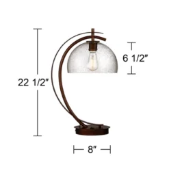 Possini Euro Design Modern Desk Lamps Set Of 2 With USB Port 22 1/2" High Bronze LED Clear Seeded Glass Shade For Bedroom Office 15 Possini Euro Design Modern Desk Lamps Set Of 2 With USB Port 22 1/2" High Bronze LED Clear Seeded Glass Shade For Bedroom Office -Home Decor Sales GUEST dbca2a85 7b54 47b8 9b05 884d0ff9afcd