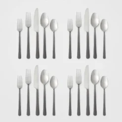 20pc Hubbardston Flatware Set Black - Threshold™ -Home Decor Sales GUEST dc38d691 3449 481a bf3c c841a47ed14b
