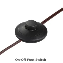 Franklin Iron Works Tahoe Rustic Industrial Downbridge Arc Floor Lamp 60" Tall Bronze Metal Faux Leather Empire Shade For Living Room Reading Bedroom -Home Decor Sales GUEST e05b399a 8574 4207 8a54 7ad59054f9b8