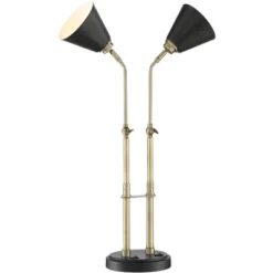 Possini Euro Design Sentry Modern Mid Century Desk Lamp 23" High Black Brass With USB Charging Port LED Adjustable Cone Shade For Bedroom Living Room 15 Possini Euro Design Sentry Modern Mid Century Desk Lamp 23" High Black Brass With USB Charging Port LED Adjustable Cone Shade For Bedroom Living Room -Home Decor Sales GUEST e240447e 5fa7 45ac adb1 c441648f3303