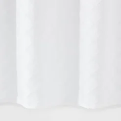 Dyed Clipped Diamond Shower Curtain White - Threshold™ -Home Decor Sales GUEST e9083fa3 4dae 4049 a274 c3e218597b3c