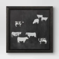 (Set Of 2) 12" X 12" Cow Collection II Framed Wall Canvases - Threshold™ -Home Decor Sales GUEST eba1d89c 78cc 4c5b 8c67 3a03cc2b6c22