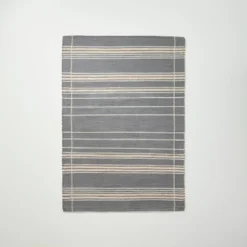 Wool Blend Variegated Stripe Area Rug Dark Gray - Hearth & Hand™ With Magnolia -Home Decor Sales GUEST ed90b234 077e 454c 8d98 a788492a1a64