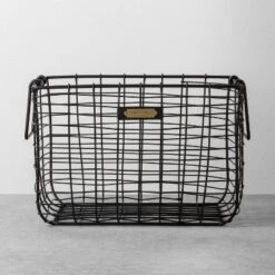 Wire Storage Basket Black - Hearth & Hand™ With Magnolia -Home Decor Sales GUEST efe86eae 04b3 4a40 b0c6 ffcdb651f04d