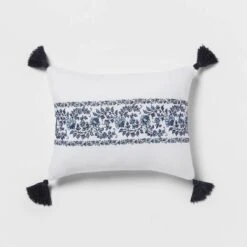 5pc Block Print With Border Comforter Bedding Set White/Blue - Threshold™ -Home Decor Sales GUEST f100c0ae 2d47 4f69 94e7 d7e58377c49a