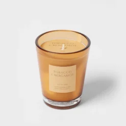 Colored Vase Glass With Dustcover Tobacco And Bergamot Candle Yellow - Threshold™ 12 Colored Vase Glass With Dustcover Tobacco And Bergamot Candle Yellow - Threshold™ -Home Decor Sales GUEST f2d322ed 7929 4fe4 80ce 3b86e1456d1f