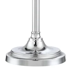 360 Lighting Montrose Modern Floor Lamps 61" Tall Set Of 2 Polished Steel Crystal Glass White Fabric Drum Shade For Living Room Bedroom Office House -Home Decor Sales GUEST f4d04770 4eea 4002 9be9 68473ebf9ae3