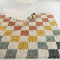 Sydney Rainbow Checkered Shag Kids' Rug - Balta Rugs -Home Decor Sales GUEST fd12428f 7e31 4204 986b 738b8be564b7