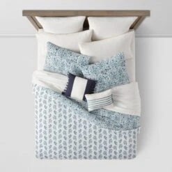 12pc Reversible Paisley Print Comforter & Sheets Set Blue/Dark Teal Blue - Threshold™ -Home Decor Sales GUEST fe253a34 1700 4fed 8295 3a12639e7b99